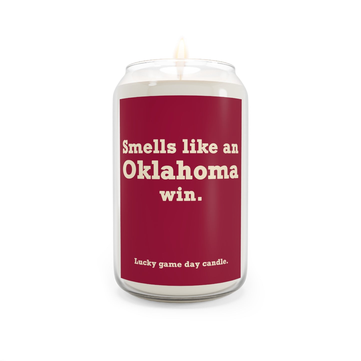 Oklahoma - "Smells Like an Oklahoma Win" scented candle (13.75 oz)