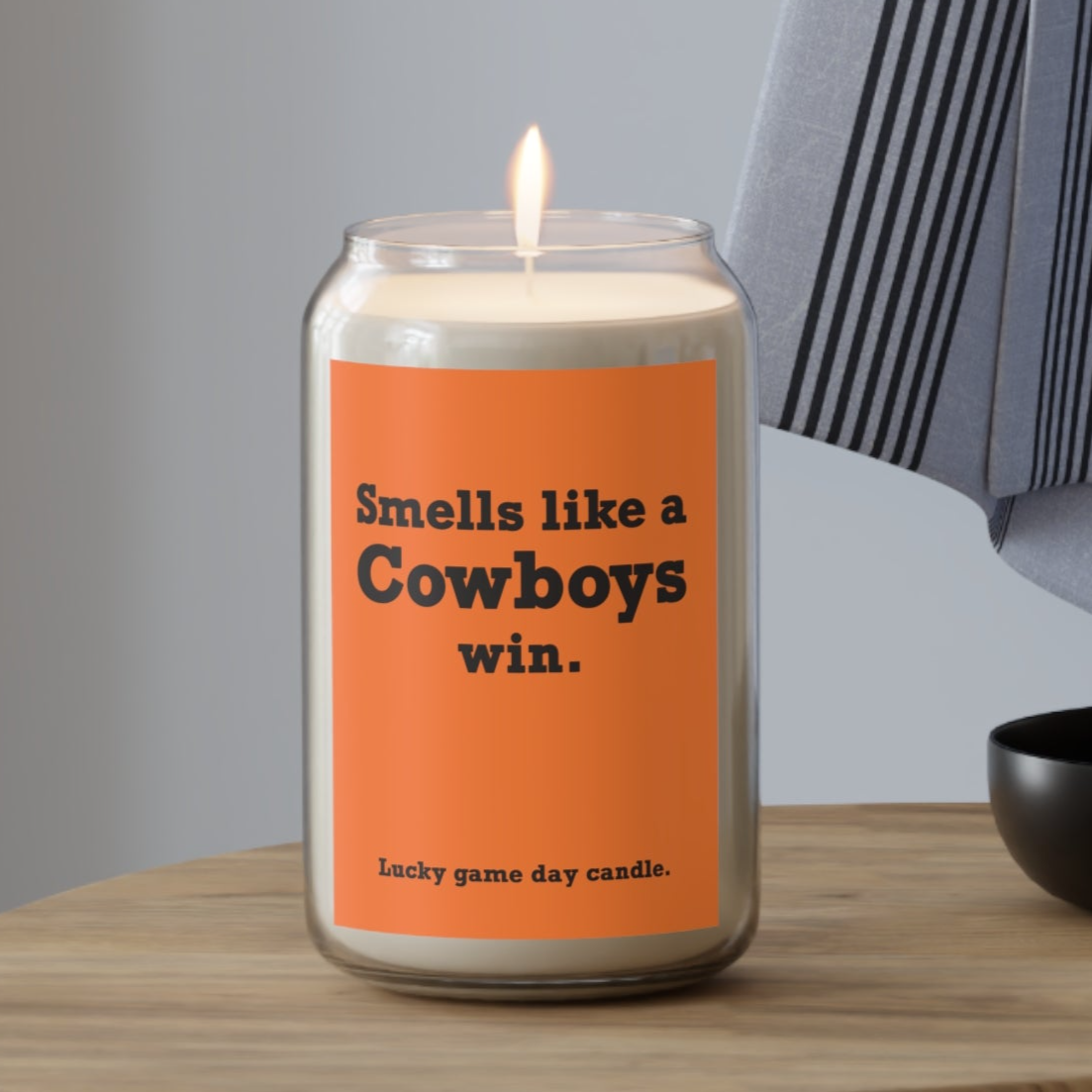 Oklahoma State - "Smells like a Cowboys win" scented candle (13.75 oz)