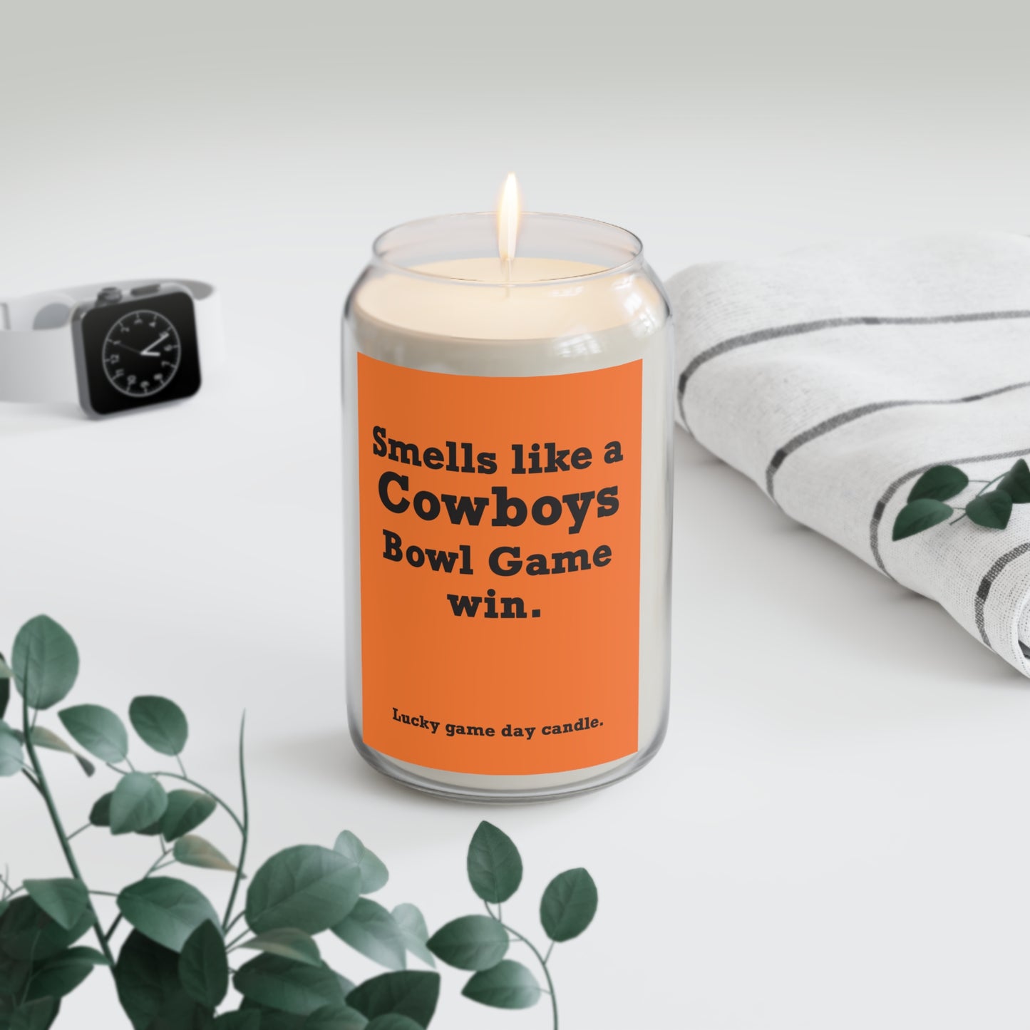 Oklahoma State Bowl Game - "Smells like a Cowboys Bowl Game win" scented candle (13.75 oz)