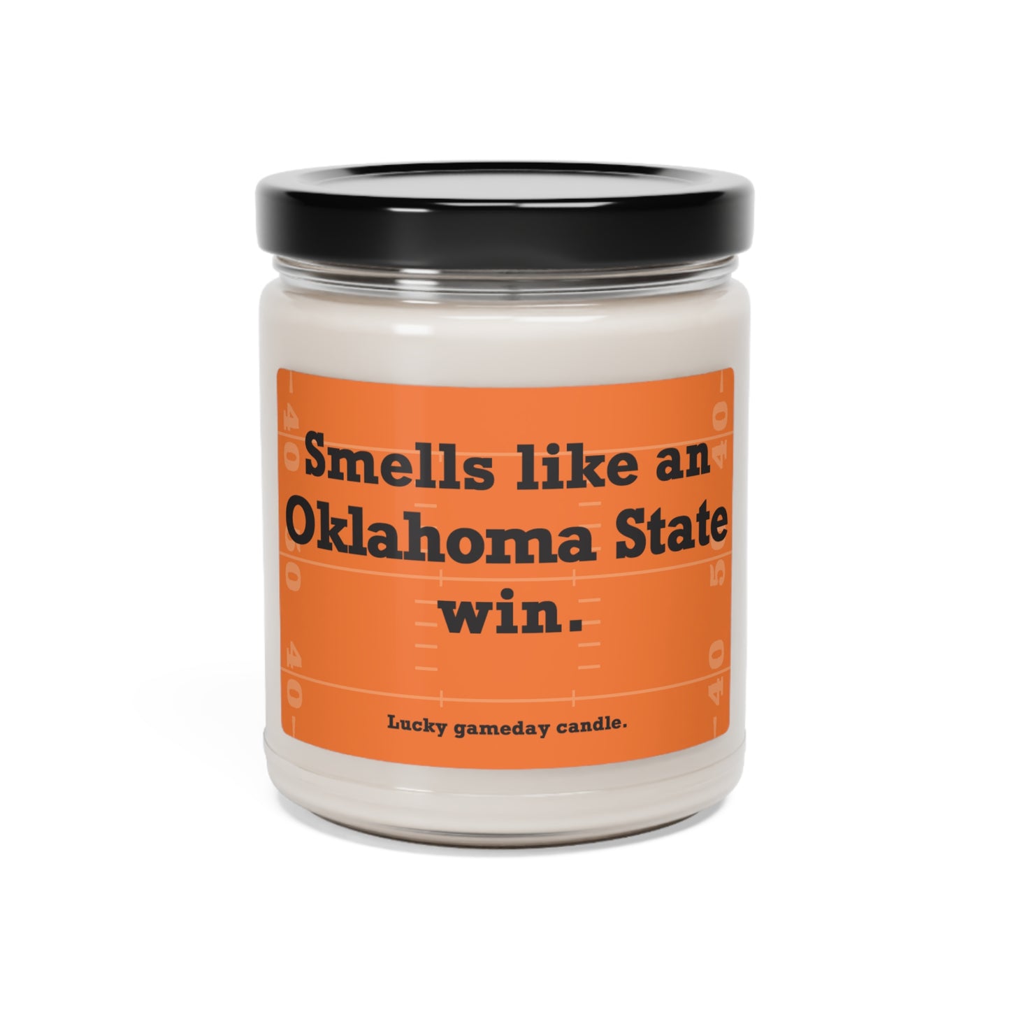 Oklahoma State Football - "Smells like an Oklahoma State win" scented candle (9 oz)