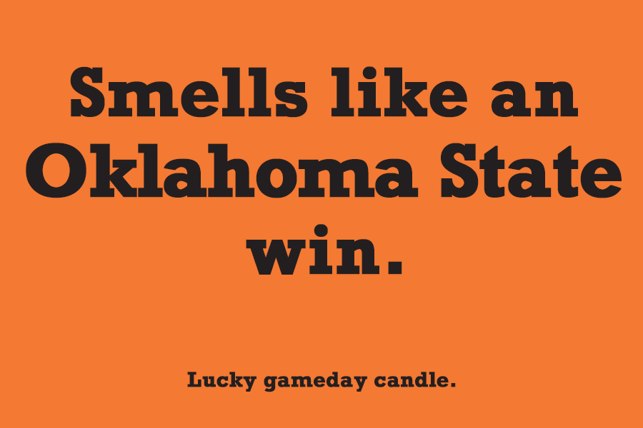 Oklahoma State - "Smells like an Oklahoma State win" scented candle (9 oz)