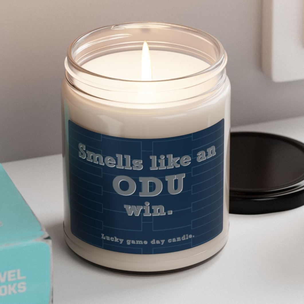 Old Dominion Basketball - "Smells like an ODU win" scented candle (9 oz)