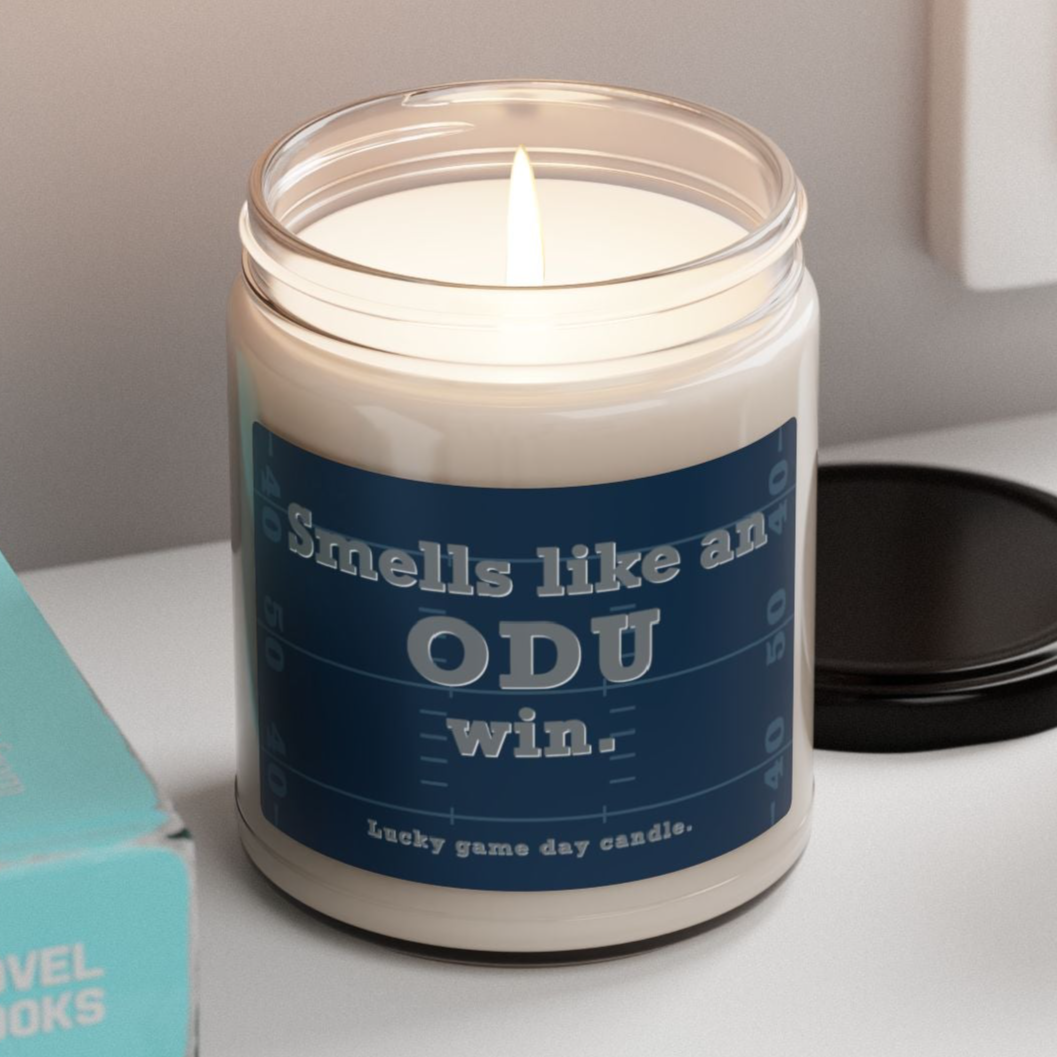 Old Dominion Football - "Smells like an ODU win" scented candle (9 oz)