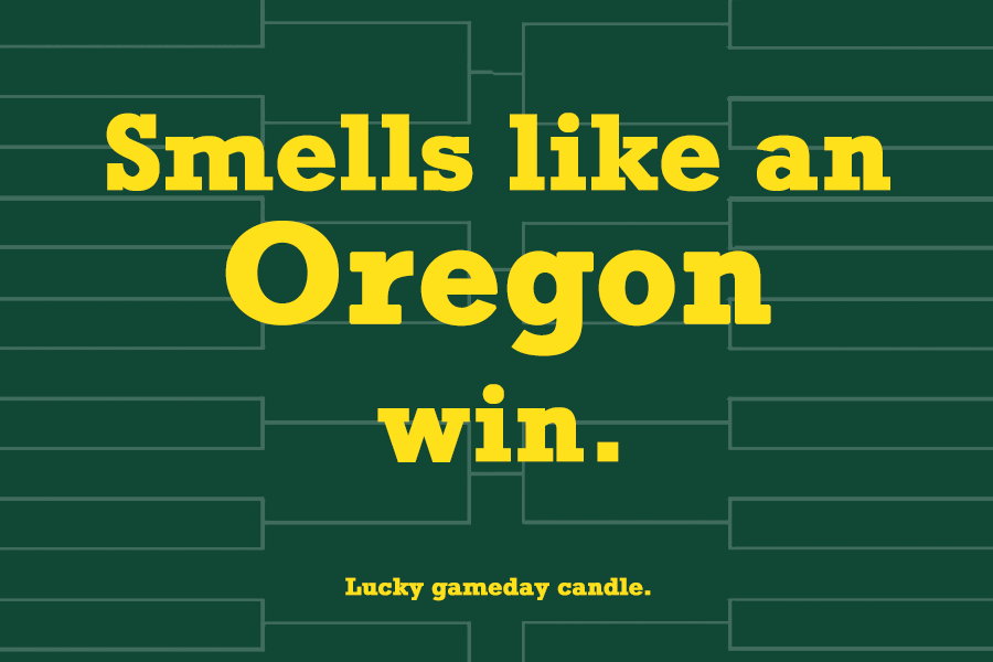 Oregon Basketball - "Smells like an Oregon win" scented candle (9 oz)