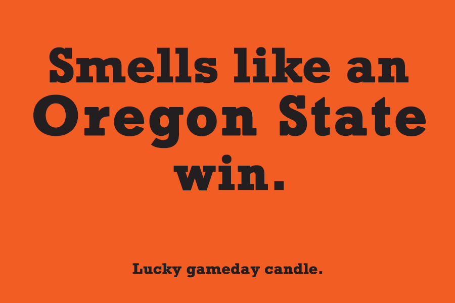 Oregon State - "Smells like an Oregon State win" scented candle (9 oz)