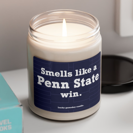 Penn State Basketball - "Smells like a Penn State win" scented candle (9 oz)