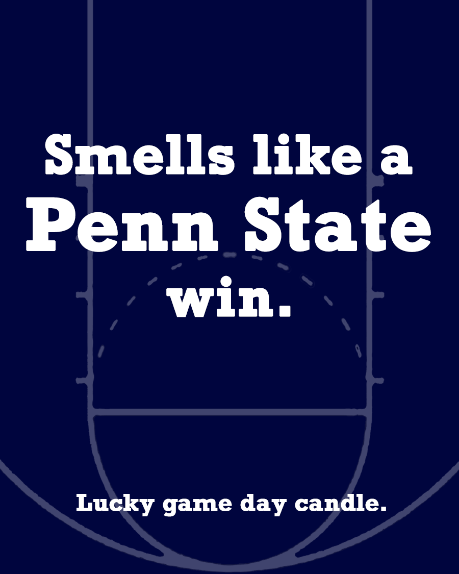 Penn State Basketball - "Smells like a Penn State win" scented candle (13.75 oz)