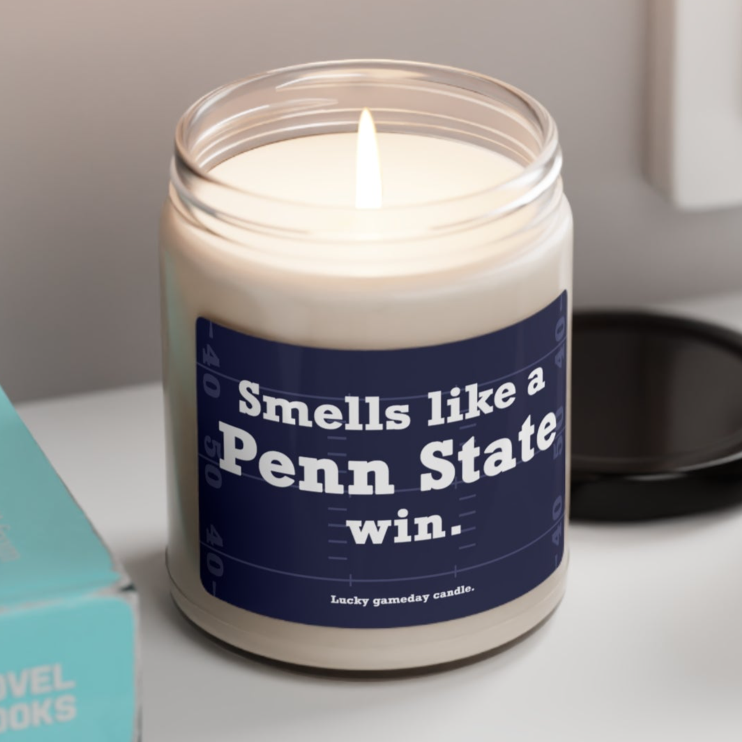 Penn State Football - "Smells like a Penn State win" scented candle (9 oz)