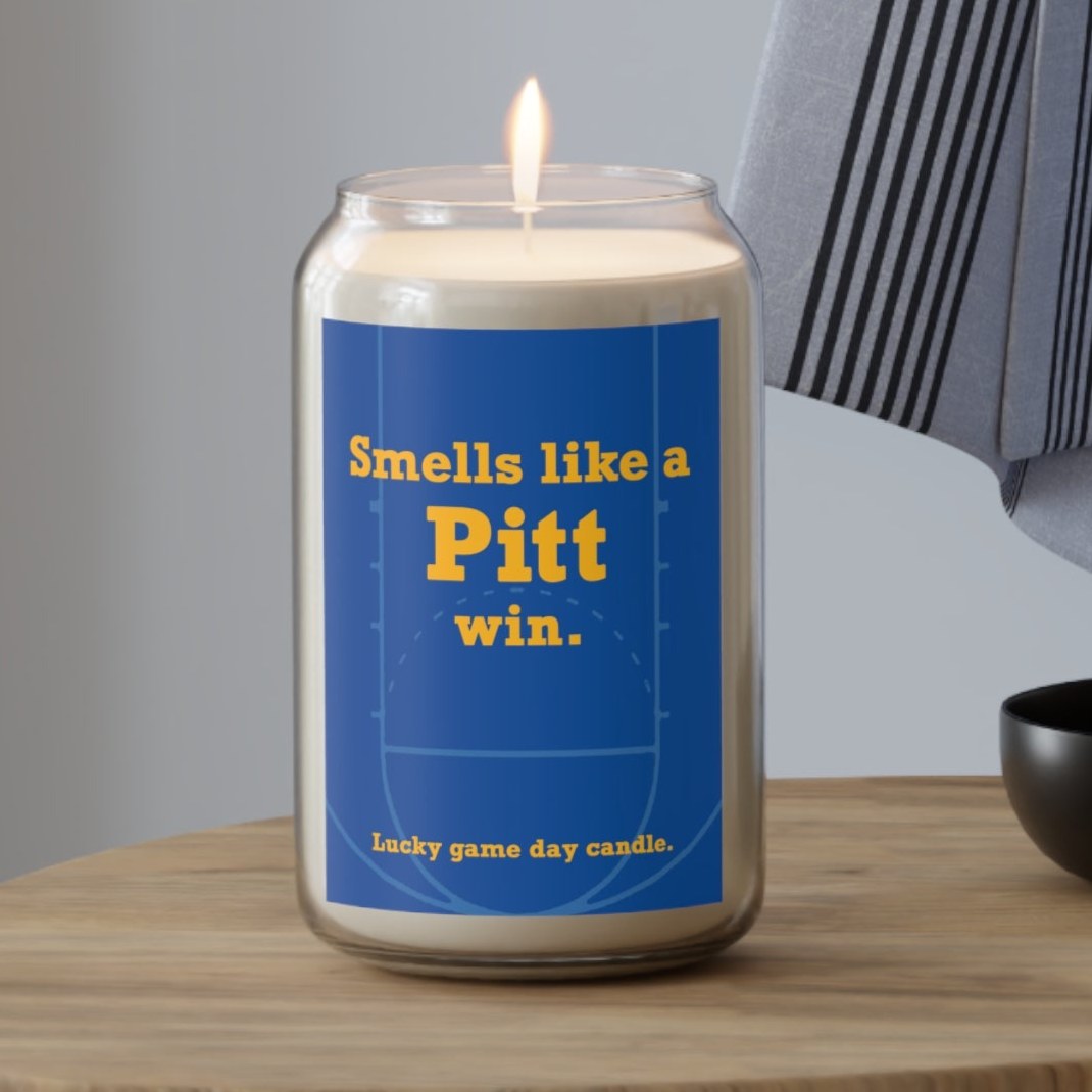 Pitt Basketball - "Smells like a Pitt win" scented candle (13.75 oz)