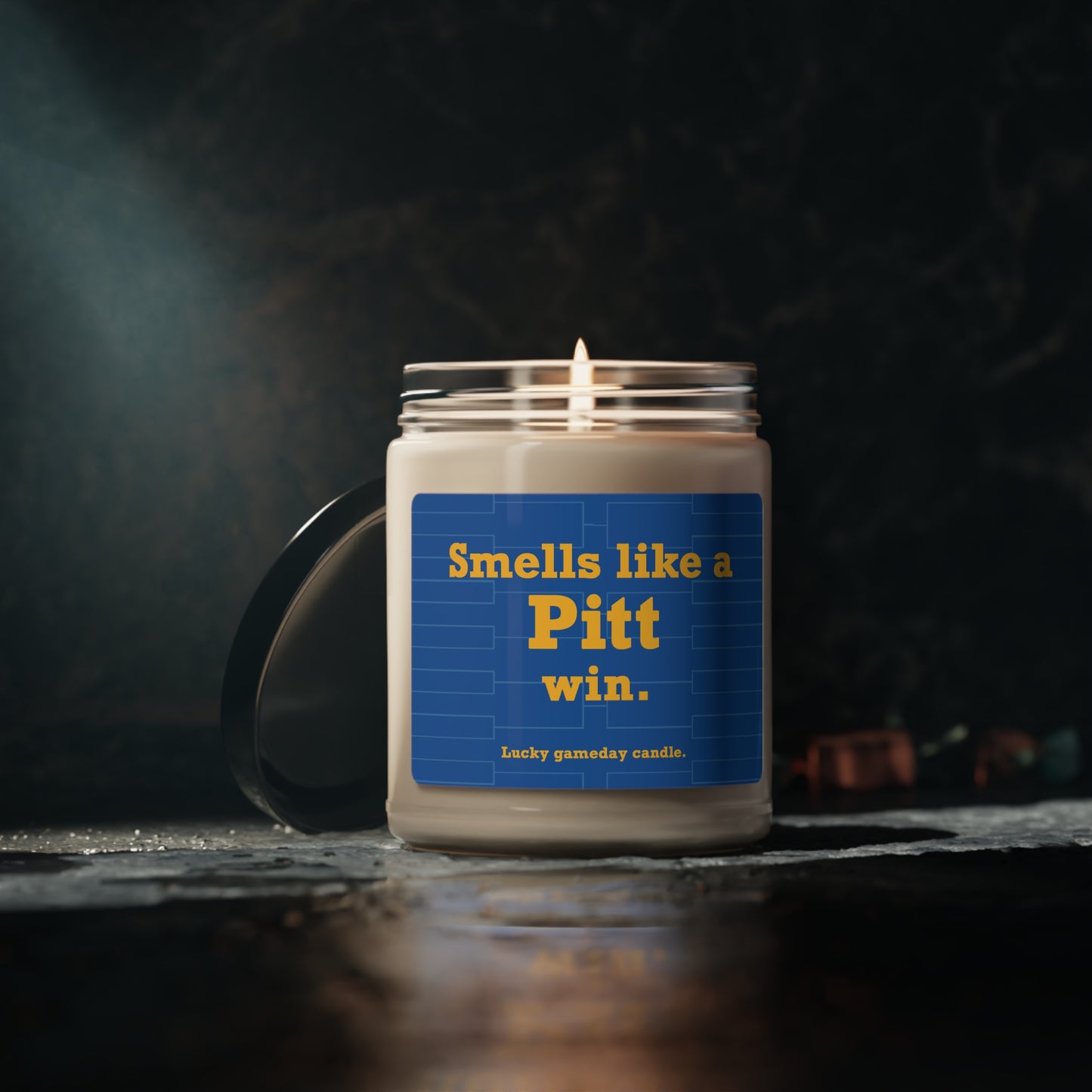 Pitt Basketball - "Smells like a Pitt win" scented candle (9 oz)