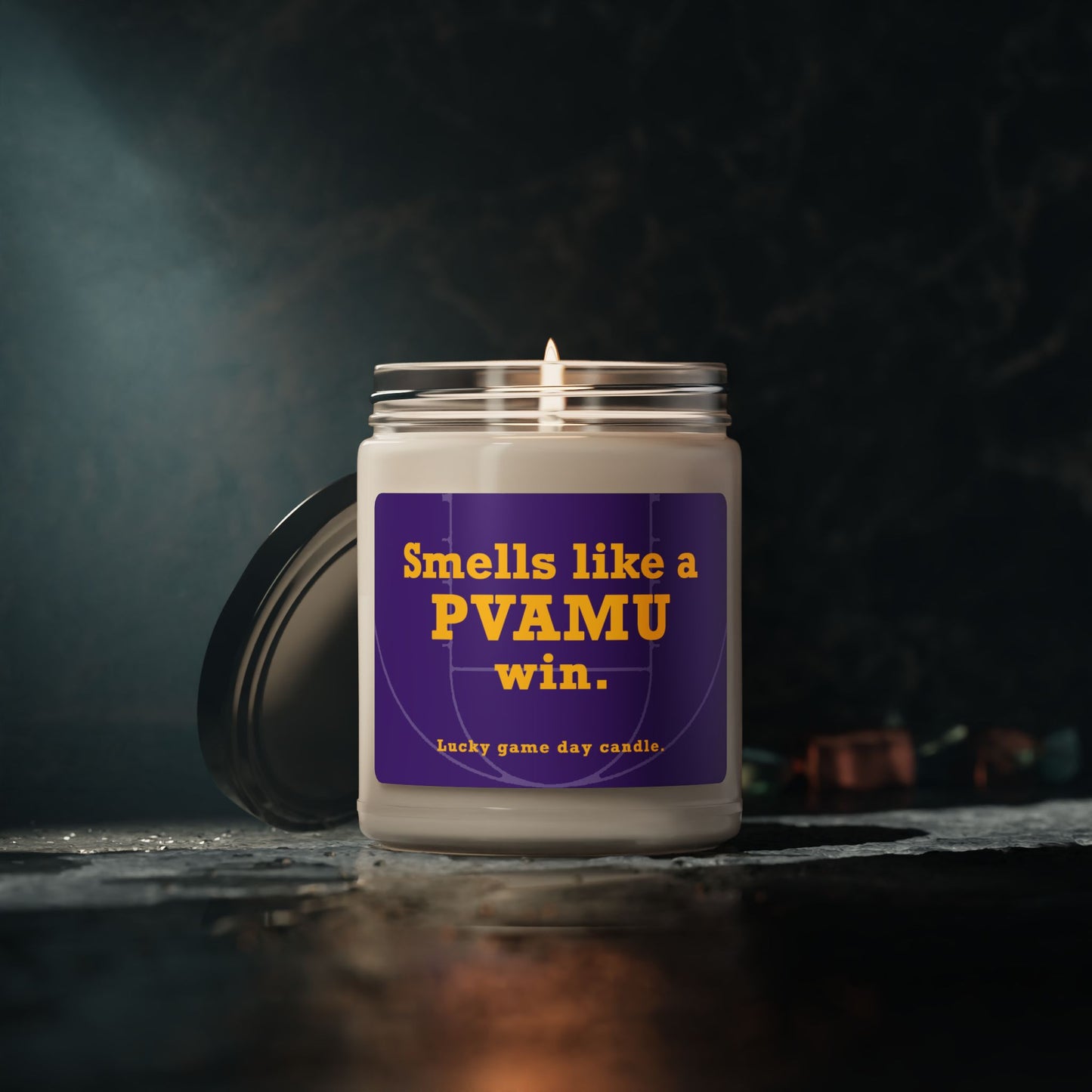 Prairie View A&M Basketball - "Smells like a PVAMU win" scented candle (9 oz)