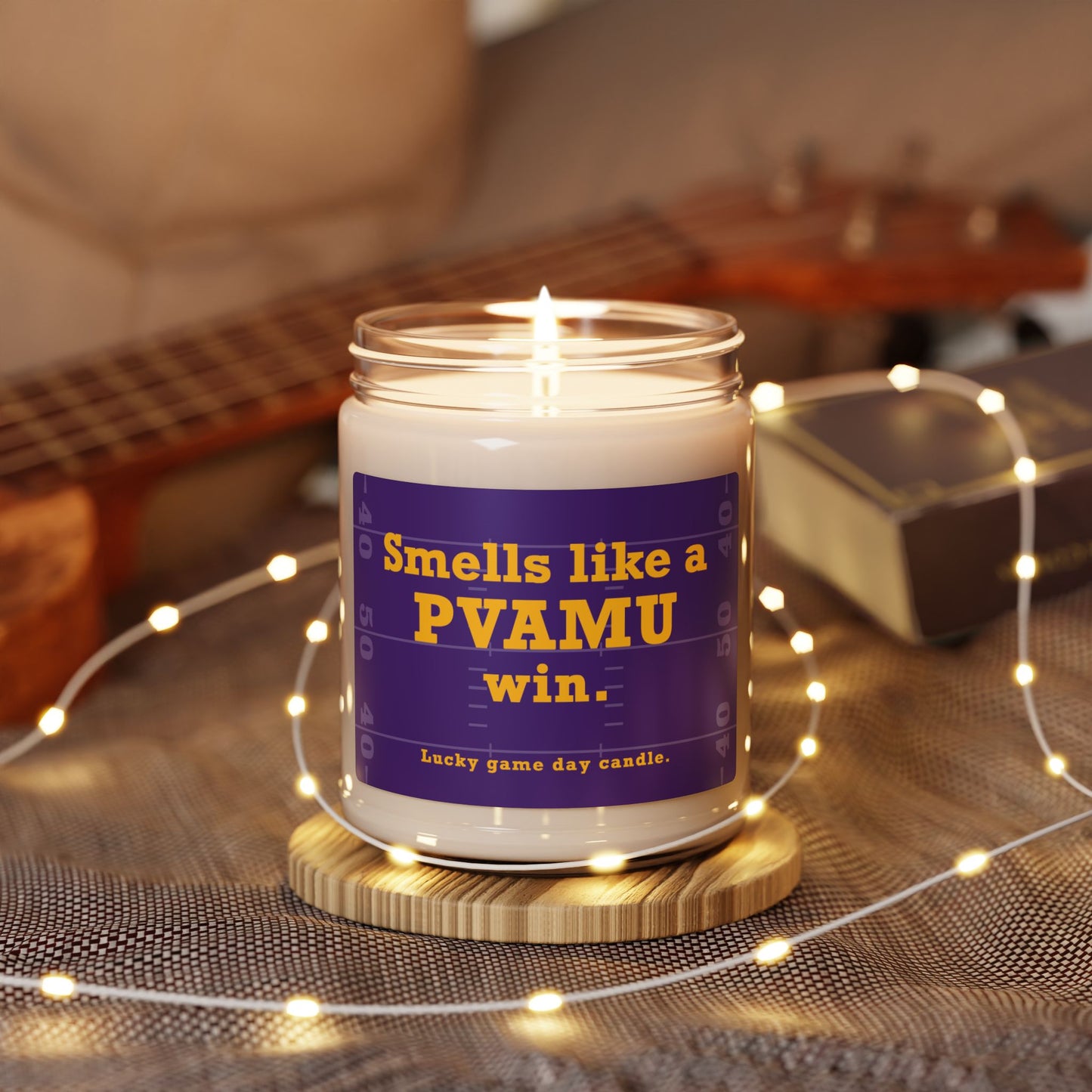 Prairie View A&M Football - "Smells like a PVAMU win" scented candle (9 oz)