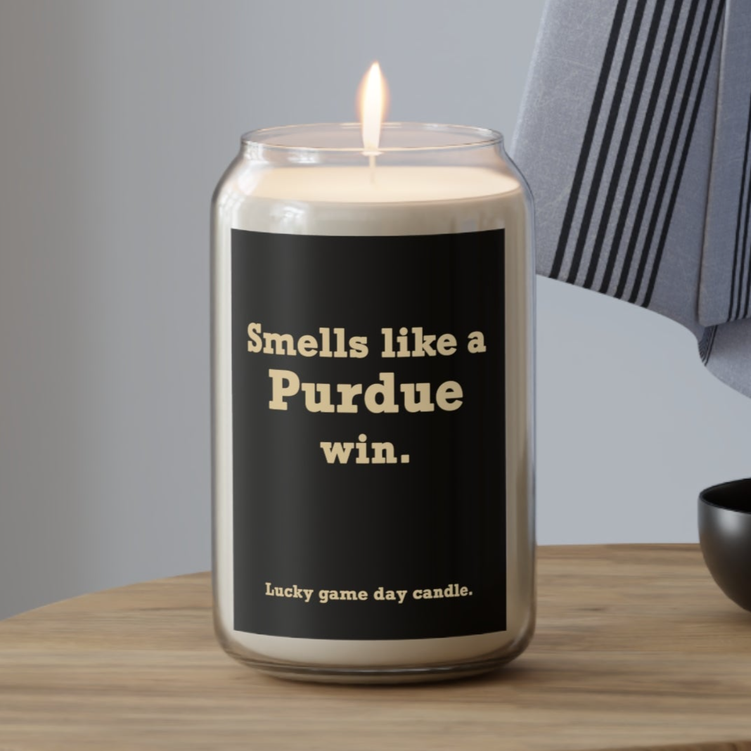 Purdue - "Smells like a Purdue win" scented candle (13.75 oz)