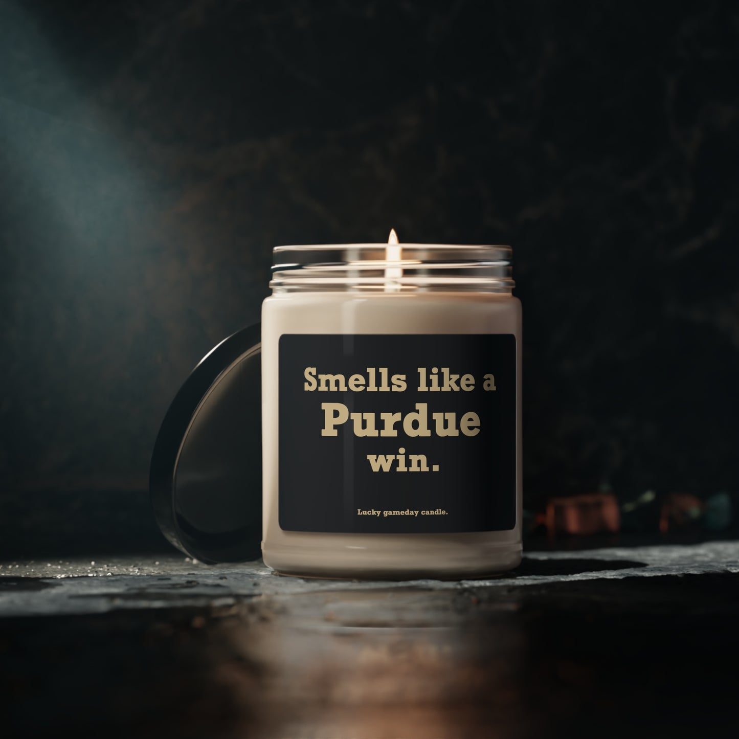 Purdue - "Smells like a Purdue win" scented candle (9 oz)