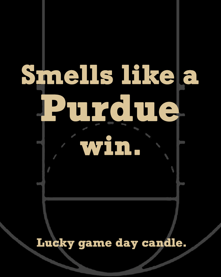 Purdue Basketball - "Smells like a Purdue win" scented candle (13.75 oz)