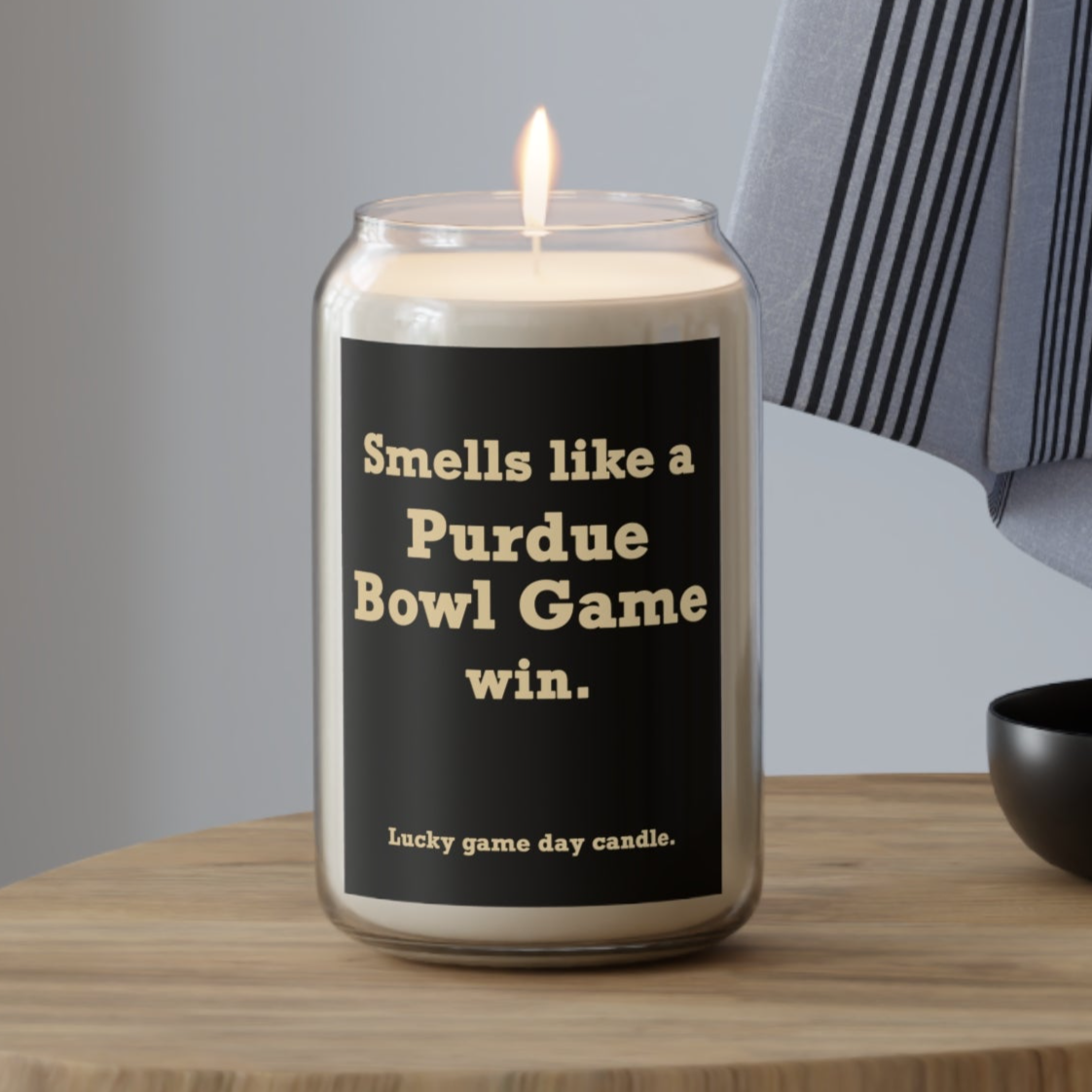 Purdue Bowl Game - "Smells like a Bowl Game Purdue win" scented candle (13.75 oz)