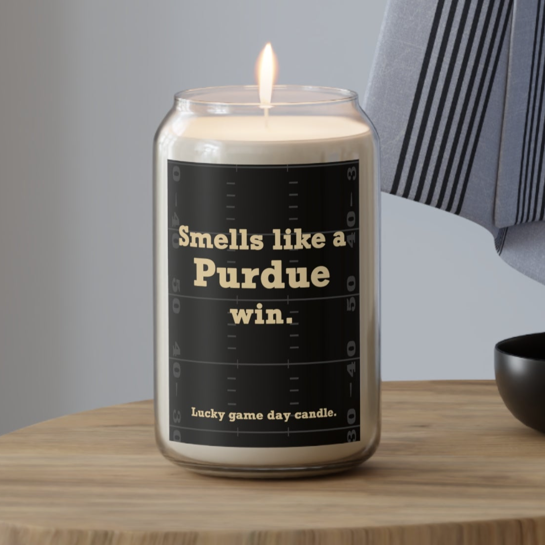 Purdue Football - "Smells like a Purdue win" scented candle (13.75 oz)