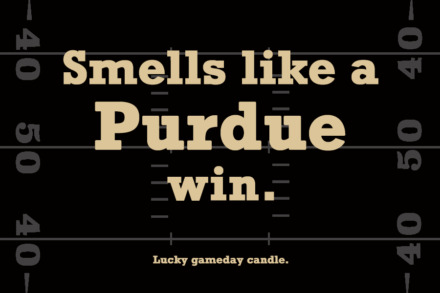 Purdue Football - "Smells like a Purdue win" scented candle (9 oz)