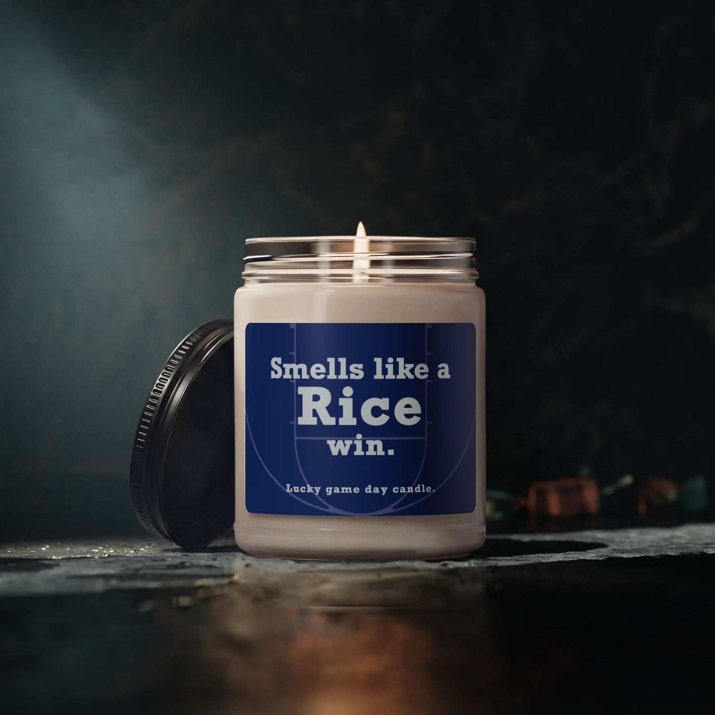 Rice Basketball - "Smells like a Rice win" scented candle (9 oz)
