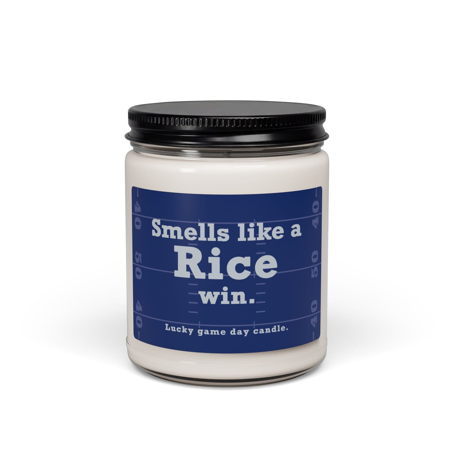 Rice Football - "Smells like a Rice win" scented candle (9 oz)