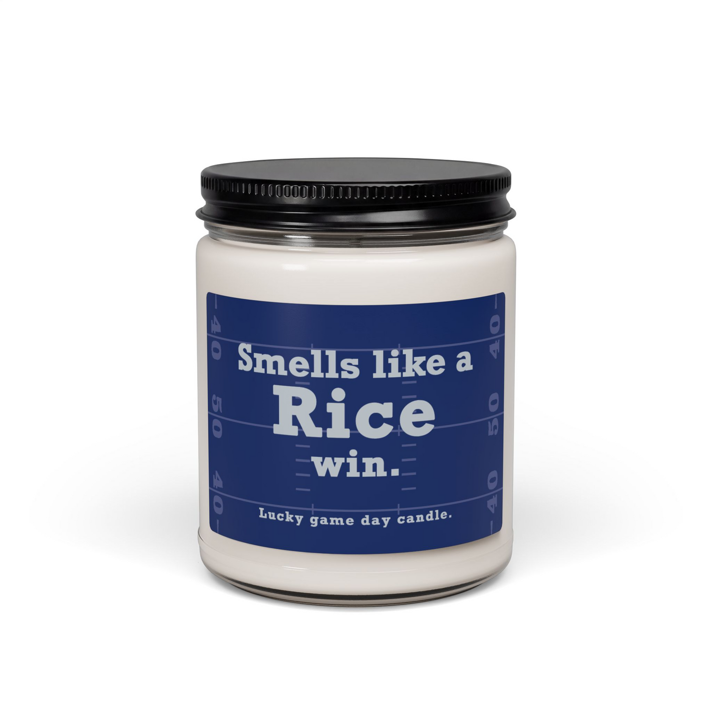 Rice Football - "Smells like a Rice win" scented candle (9 oz)