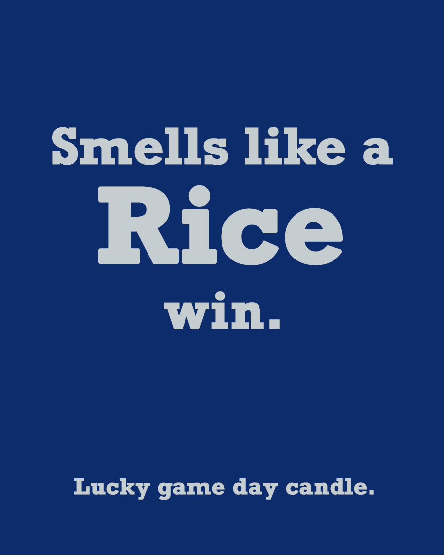 Rice - "Smells like a Rice win" scented candle (13.75 oz)