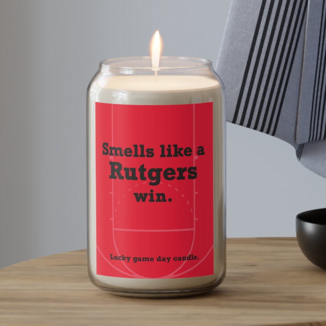 Rutgers Basketball - "Smells like a Rutgers win" scented candle (13.75 oz)