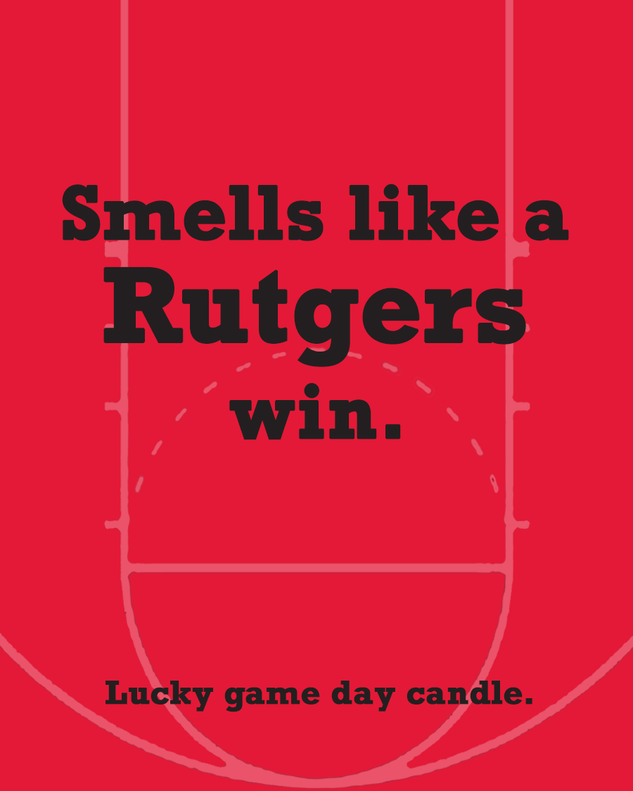 Rutgers Basketball - "Smells like a Rutgers win" scented candle (13.75 oz)