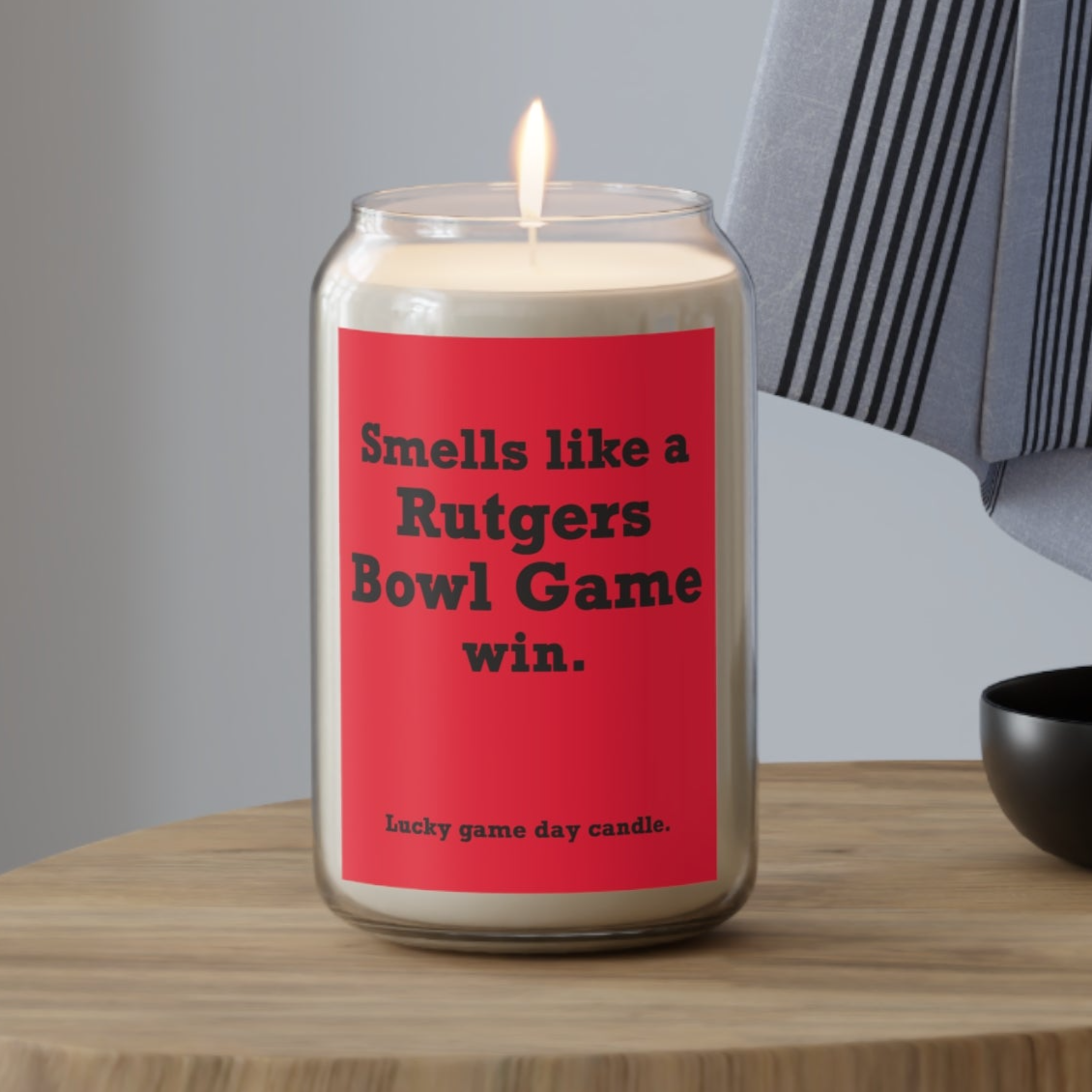 Rutgers Bowl Game- "Smells like a Rutgers Bowl Game win" scented candle (13.75 oz)