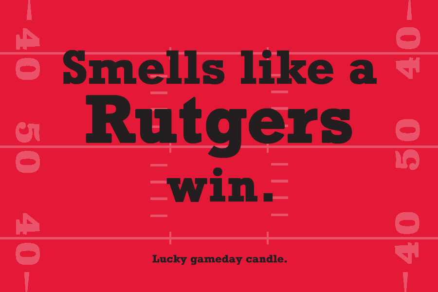 Rutgers Football - "Smells like a Rutgers win" scented candle (9 oz)