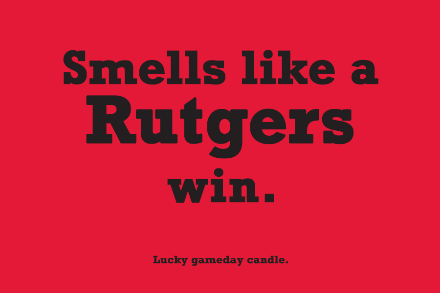 Rutgers - "Smells like a Rutgers win" scented candle (9 oz)