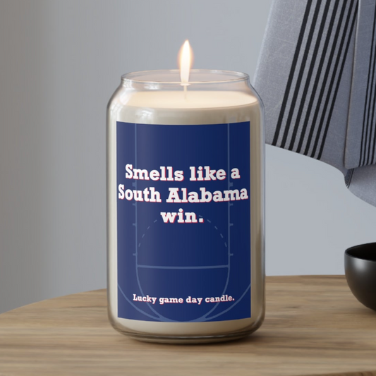 South Alabama Basketball - "Smells like a South Alabama win" scented candle (13.75 oz)