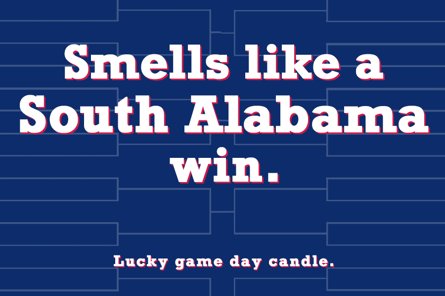 South Alabama Basketball - "Smells like a South Alabama win" scented candle