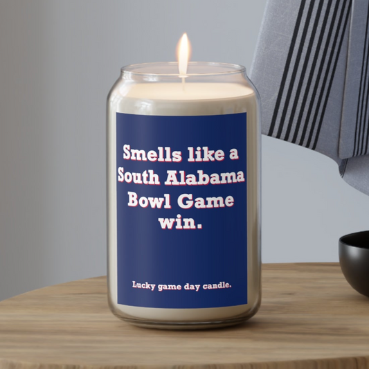 South Alabama Bowl Game - "Smells like a South Alabama Bowl Game win" scented candle (13.75 oz)