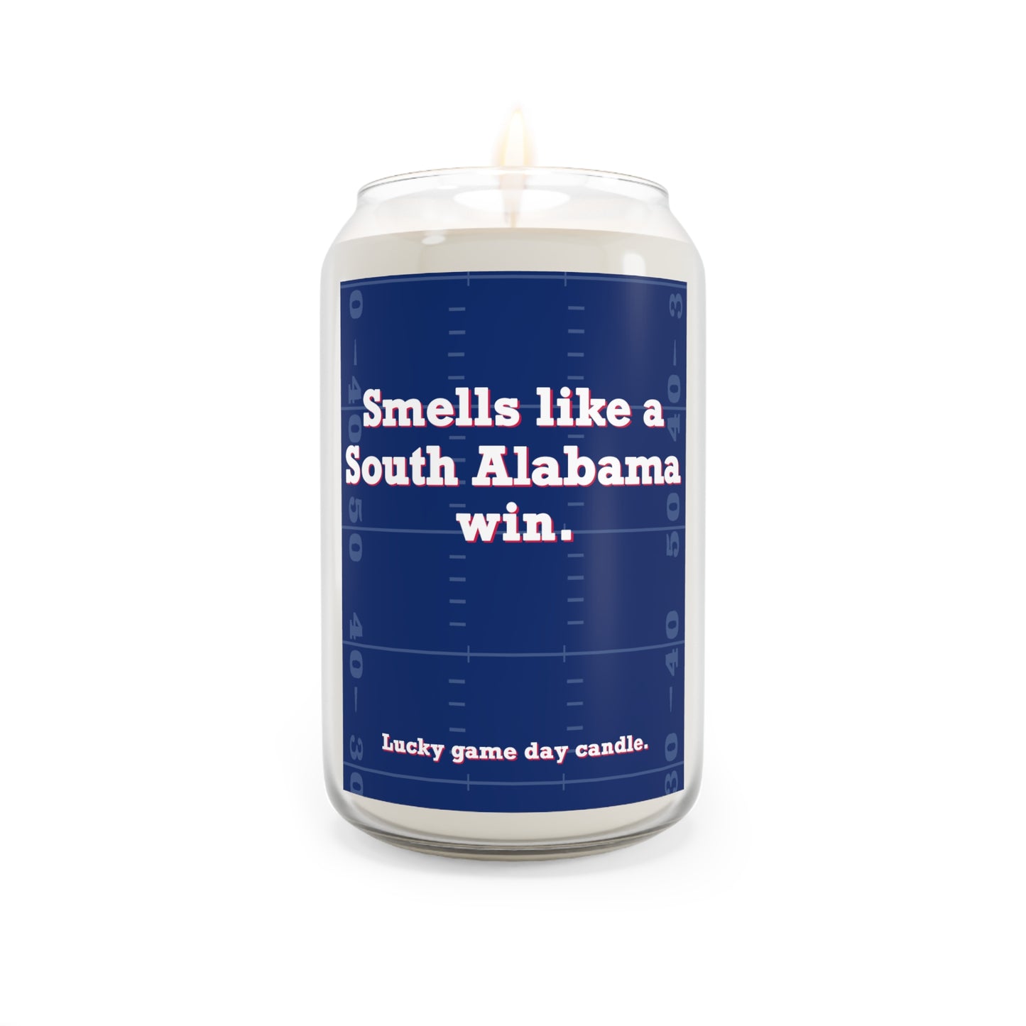 South Alabama Football - "Smells like a South Alabama win" scented candle (13.75 oz)