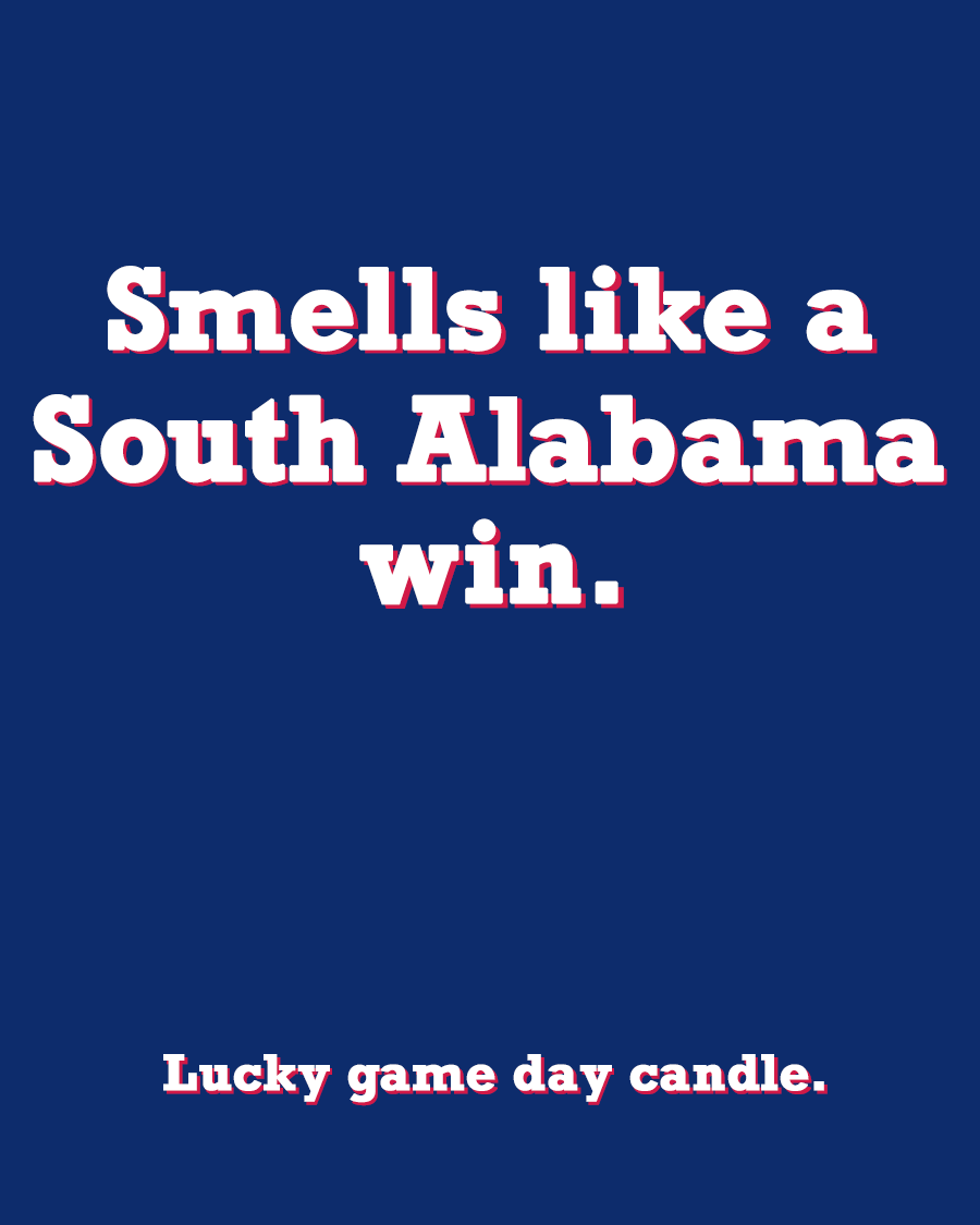 South Alabama - "Smells like a South Alabama win" scented candle (13.75 oz)