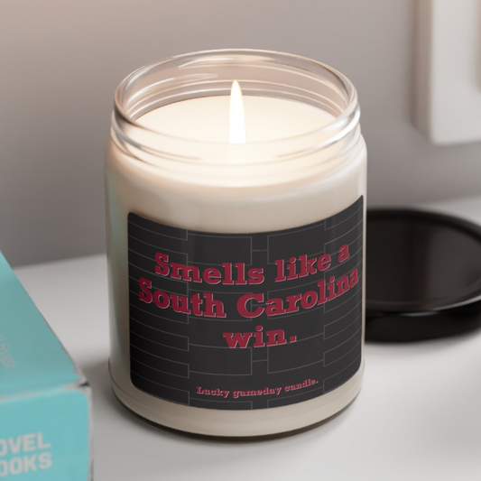 South Carolina Basketball - "Smells like a South Carolina win" scented candle (9 oz)