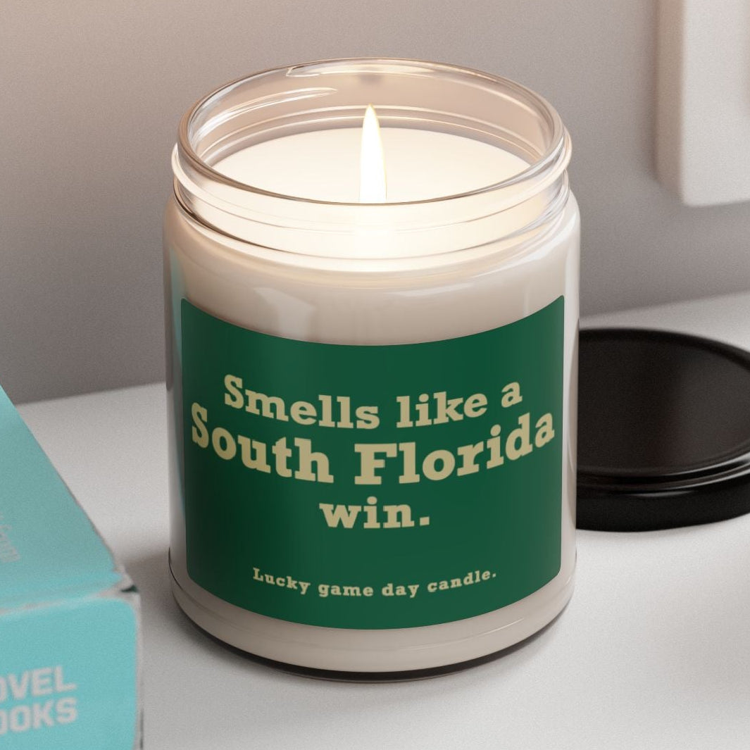 USF - "Smells like a South Florida win" scented candle (9 oz)