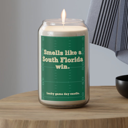 USF Football - "Smells like a South Florida win" scented candle (13.75 oz)