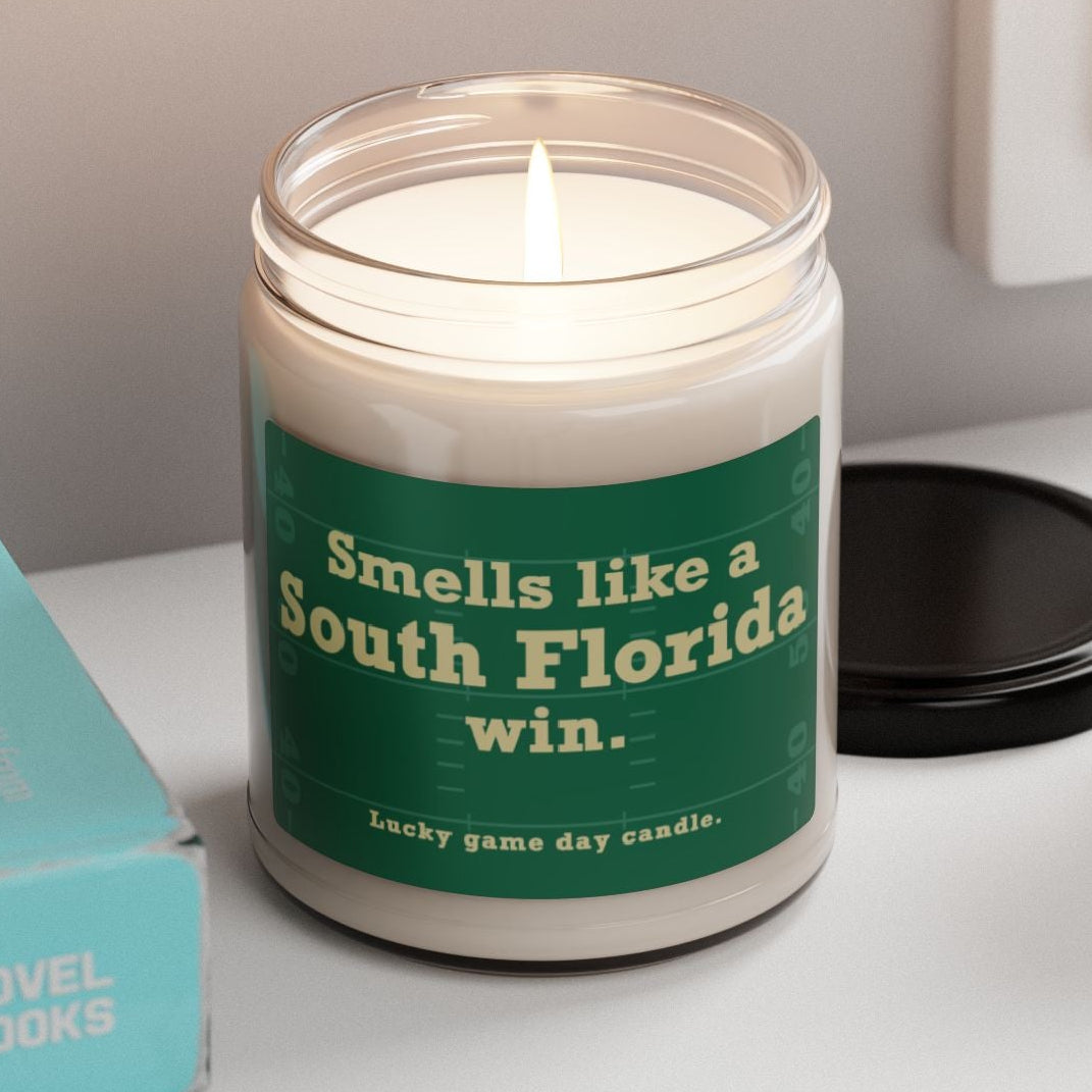 USF Football - "Smells like a South Florida win" scented candle (9 oz)