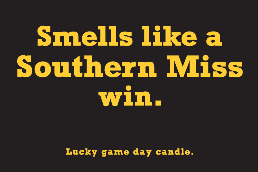 Southern Mississippi - "Smells like a Southern Miss win" scented candle (9 oz)