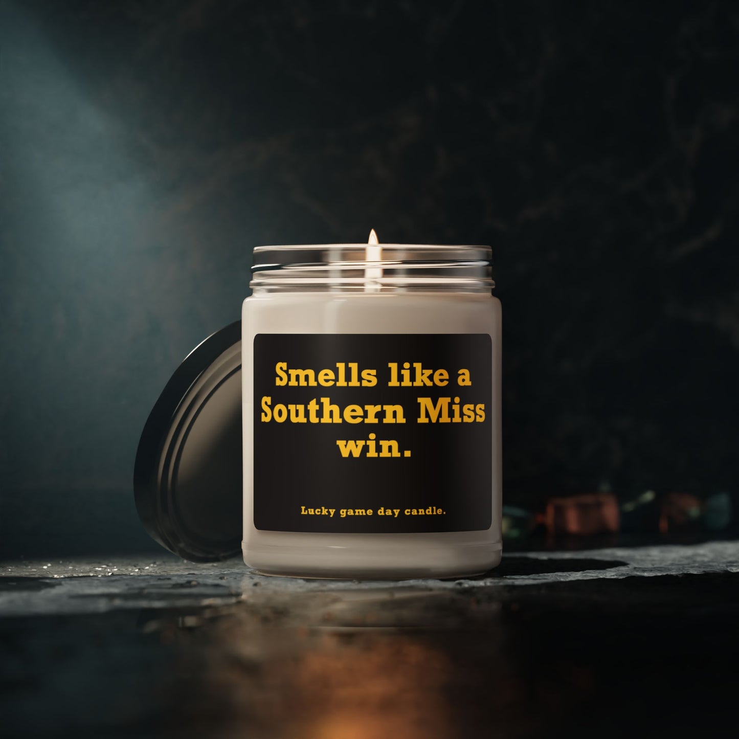 Southern Mississippi - "Smells like a Southern Miss win" scented candle (9 oz)