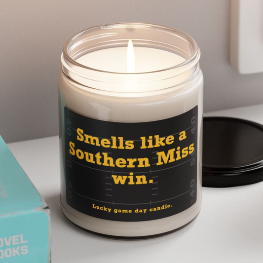 Southern Mississippi Football - "Smells like a Southern Miss win" scented candle (9 oz)