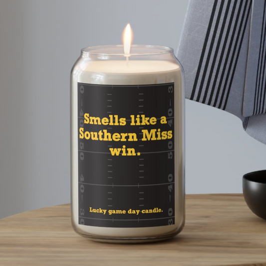 Southern Mississippi Football - "Smells like a Southern Miss win" scented candle (13.75 oz)