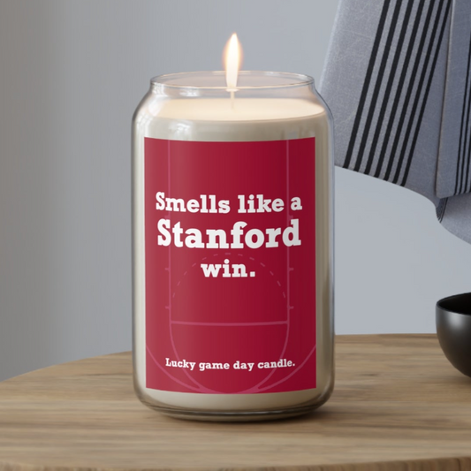 Stanford Basketball - "Smells like a Stanford win" scented candle (13.75 oz)