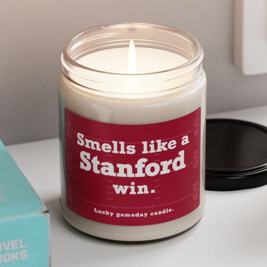 Stanford Football - "Smells like a Stanford win" scented candle (9 oz)