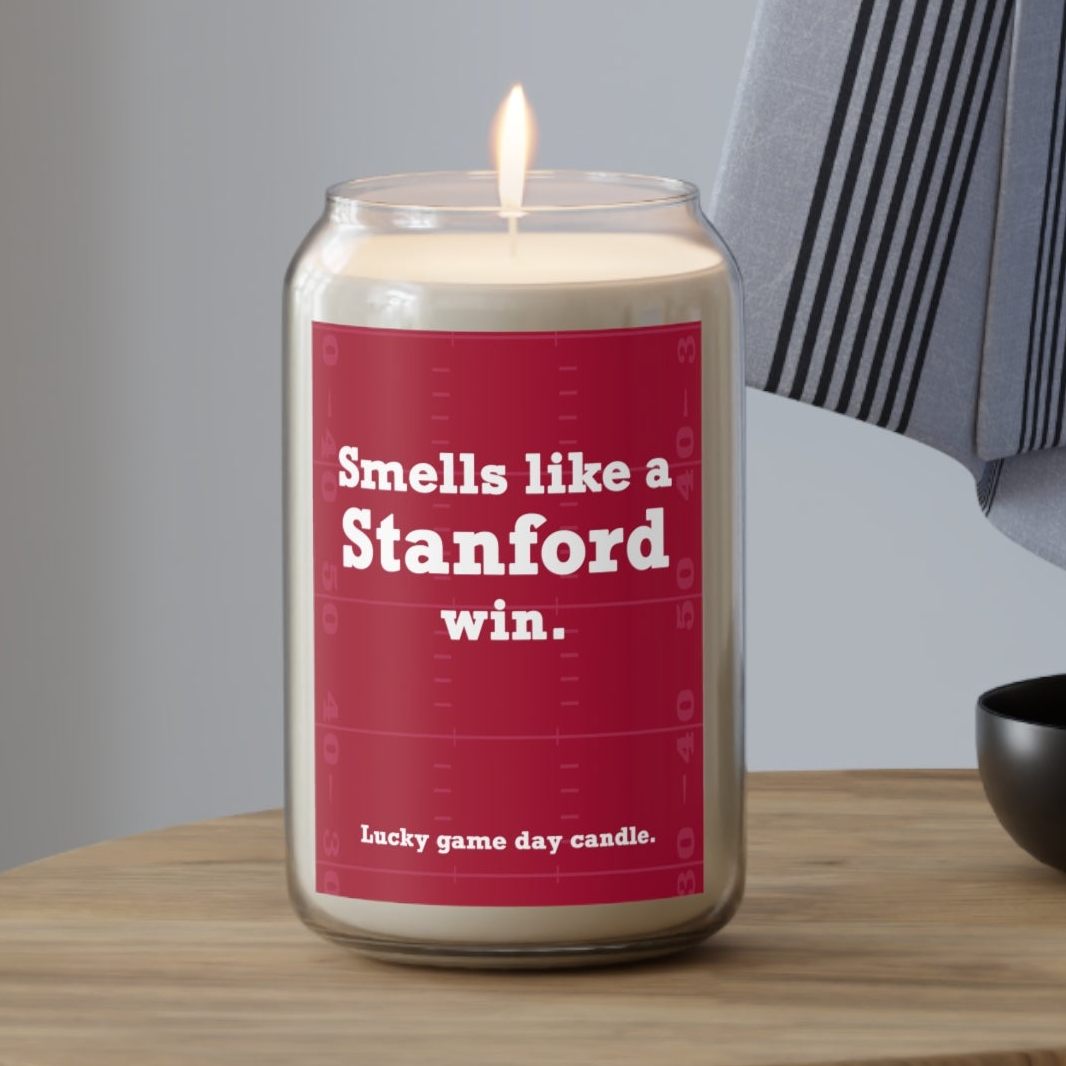 Stanford Football - "Smells like a Stanford win" scented candle (13.75 oz)