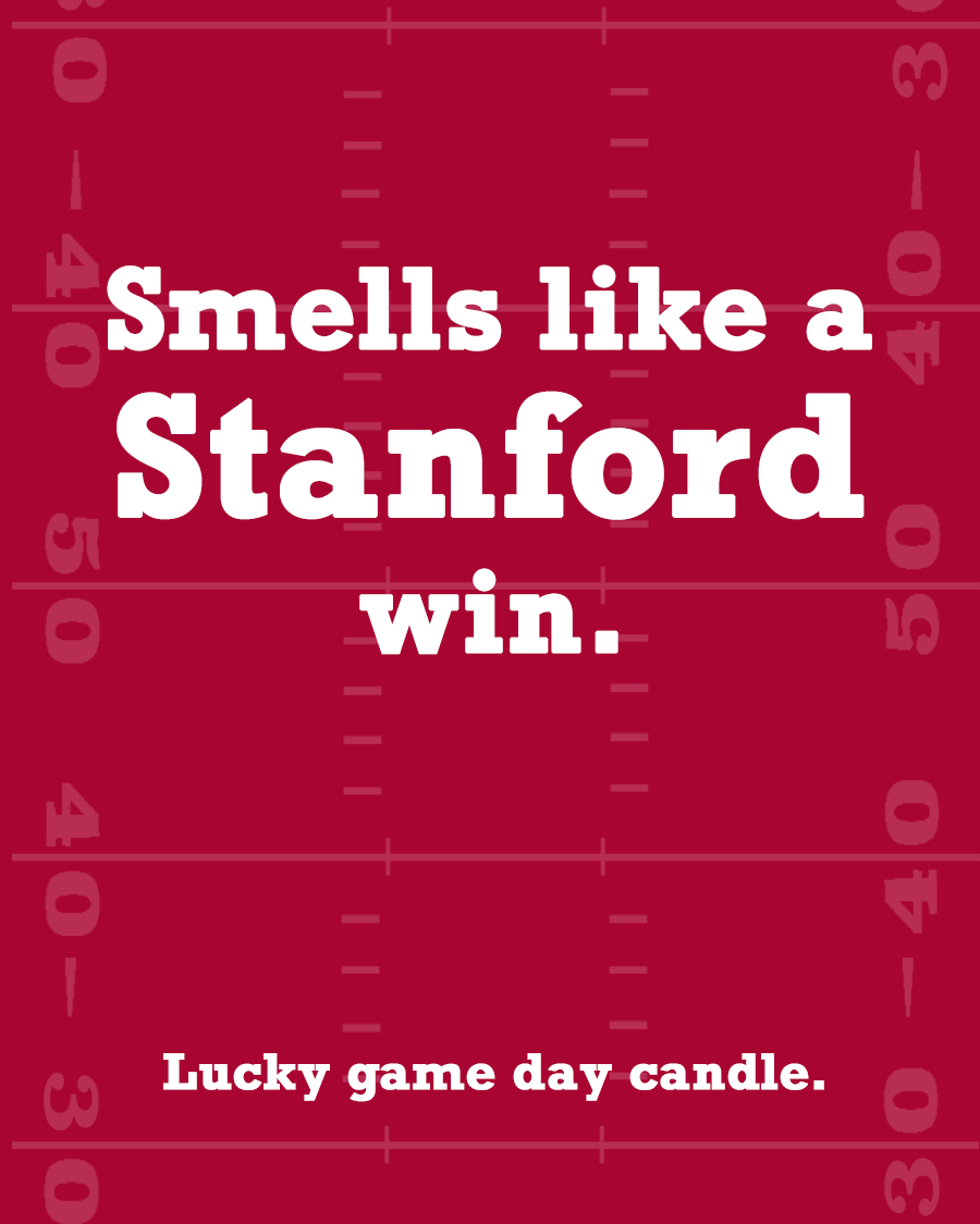 Stanford Football - "Smells like a Stanford win" scented candle (13.75 oz)