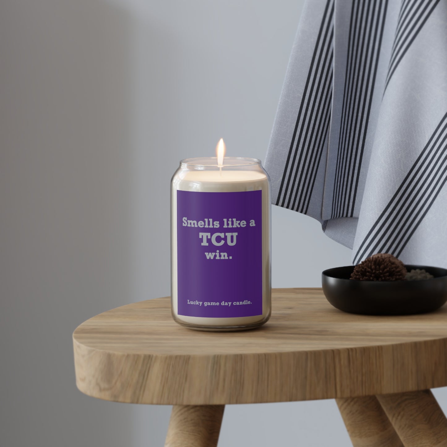 TCU - "Smells like a TCU win" scented candle (13.75 oz)