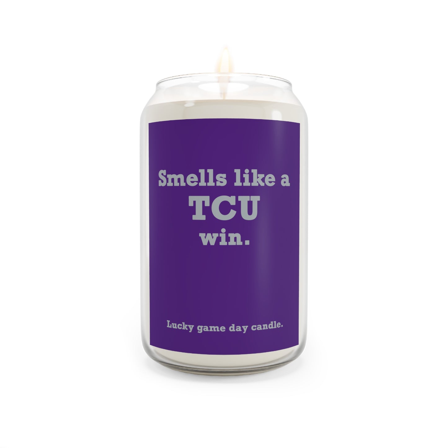 TCU - "Smells like a TCU win" scented candle (13.75 oz)